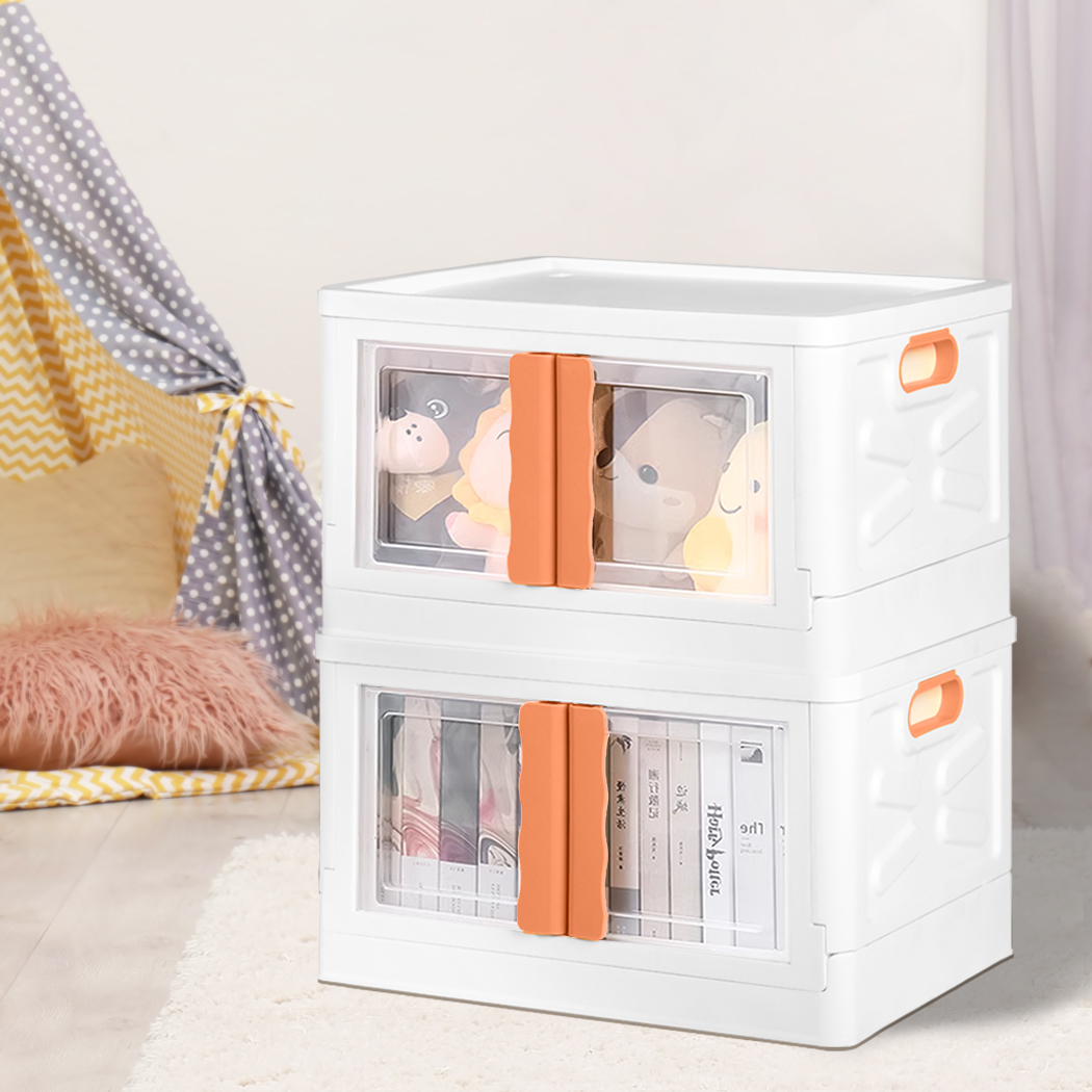 Storage Containers Box Stackable Toy Food Organiser Large Foldable Lid 45/85L - Picture 24 of 94