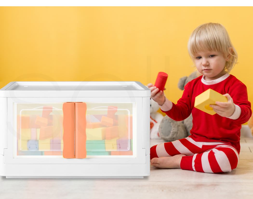 Storage Containers Box Stackable Toy Food Organiser Large Foldable Lid 45/85L - Picture 33 of 87