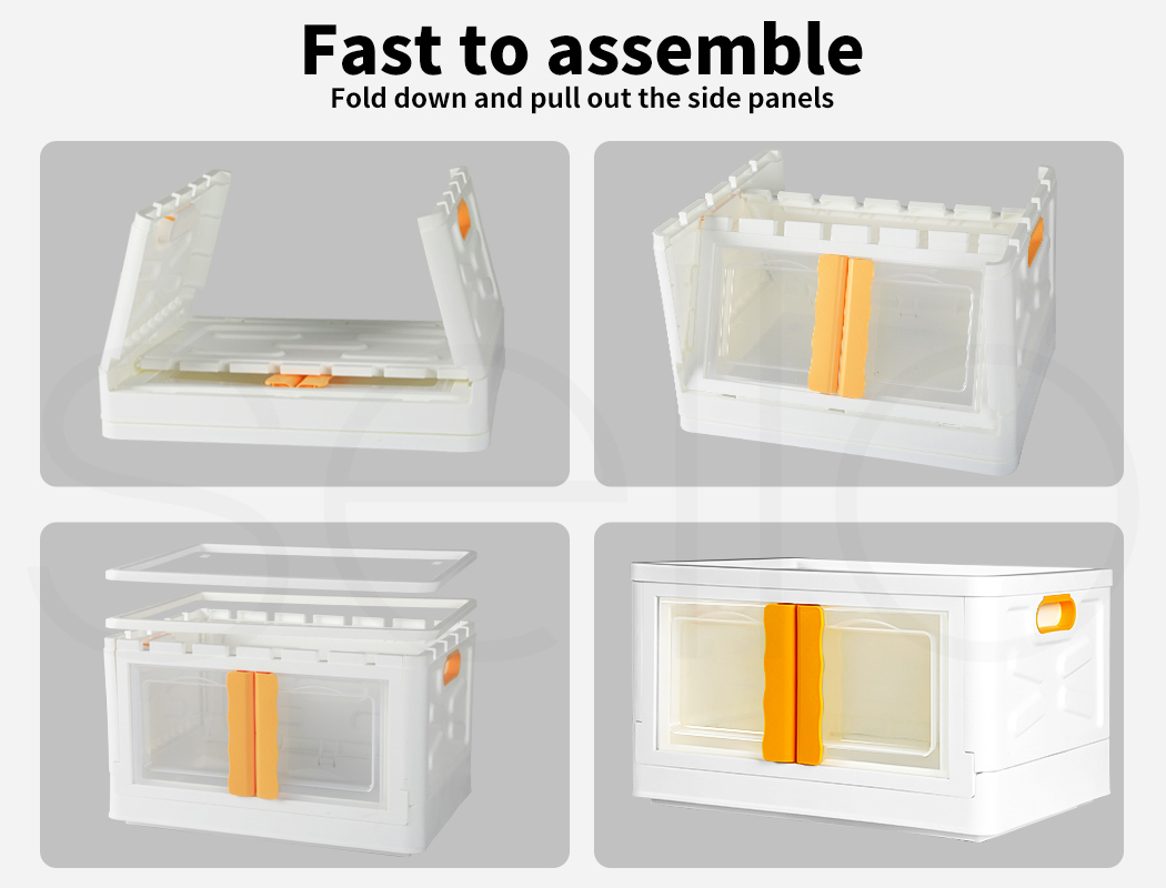 Storage Containers Box Stackable Toy Food Organiser Large Foldable Lid 45/85L - Picture 40 of 95