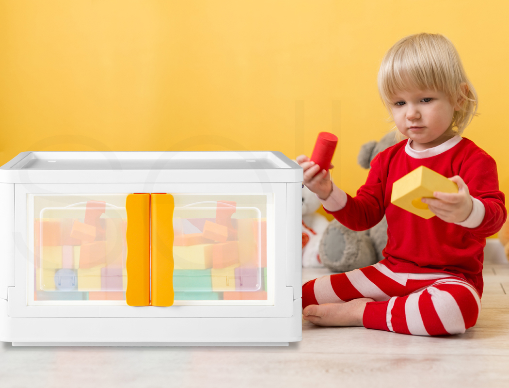 Storage Containers Box Stackable Toy Food Organiser Large Foldable Lid 45/85L - Picture 44 of 87