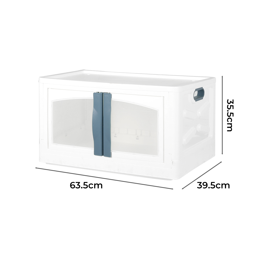 Storage Containers Box Stackable Toy Food Organiser Large Foldable Lid 45/85L - Picture 49 of 95