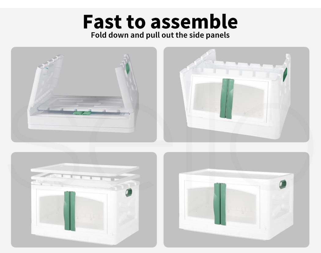 Storage Containers Box Stackable Toy Food Organiser Large Foldable Lid 45/85L - Picture 64 of 95