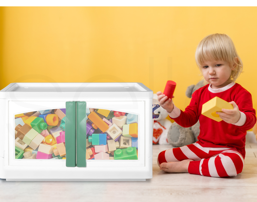 Storage Containers Box Stackable Toy Food Organiser Large Foldable Lid 45/85L - Picture 66 of 87