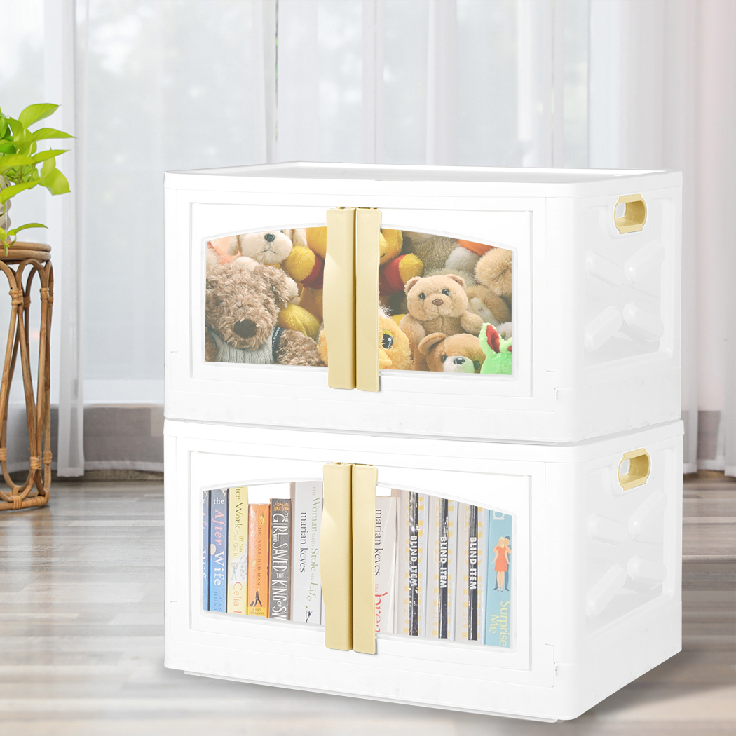 Storage Containers Box Stackable Toy Food Organiser Large Foldable Lid 45/85L - Picture 72 of 94