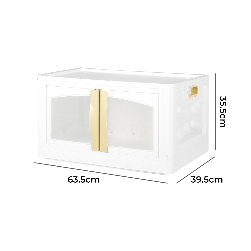 Storage Containers Box Stackable Toy Food Organiser Large Foldable Lid 45/85L - Picture 73 of 95