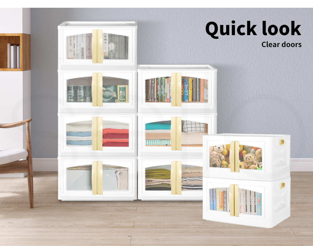 Storage Containers Box Stackable Toy Food Organiser Large Foldable Lid 45/85L - Picture 80 of 95