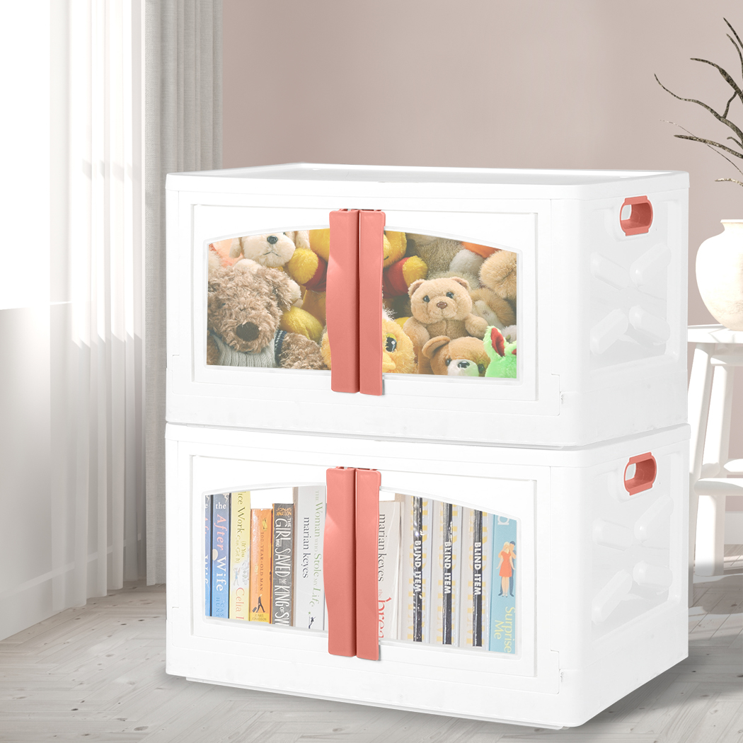 Storage Containers Box Stackable Toy Food Organiser Large Foldable Lid 45/85L - Picture 84 of 95
