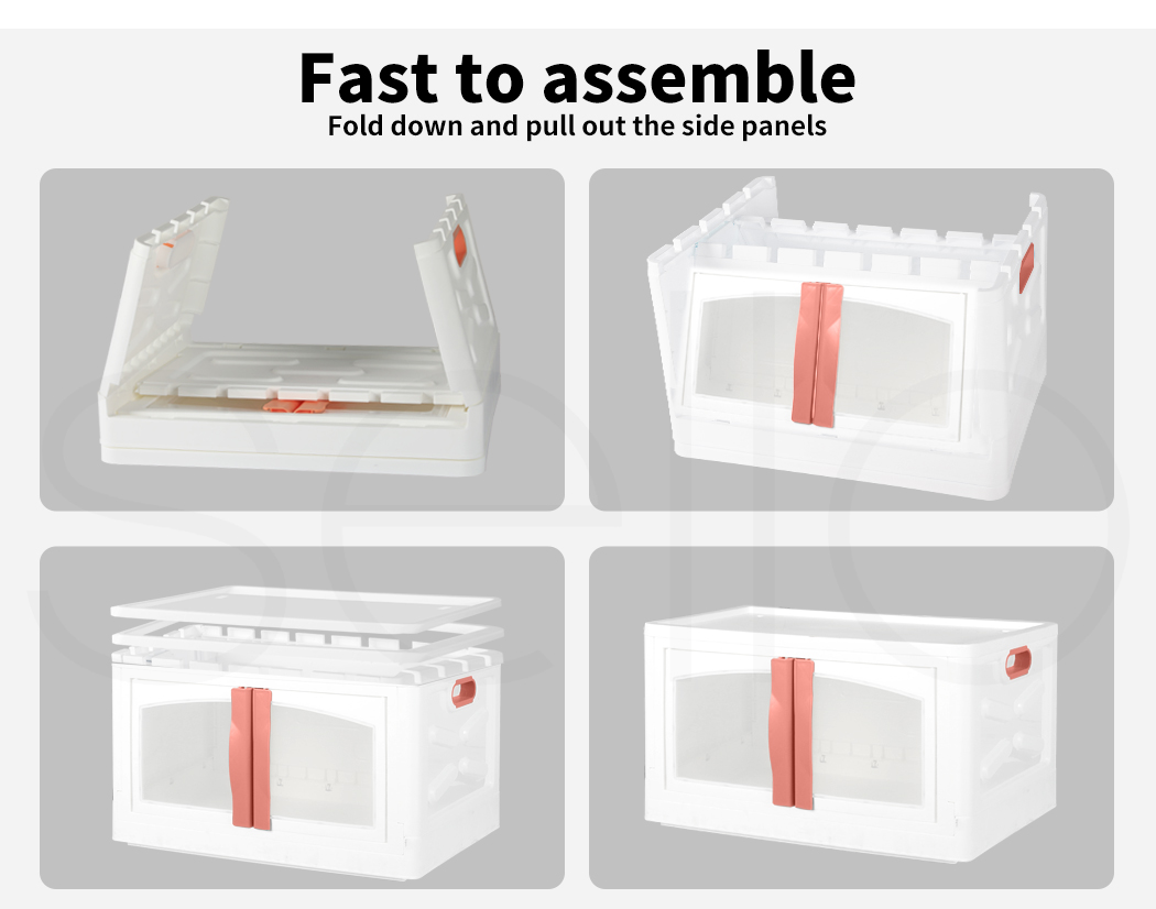 Storage Containers Box Stackable Toy Food Organiser Large Foldable Lid 45/85L - Picture 88 of 95