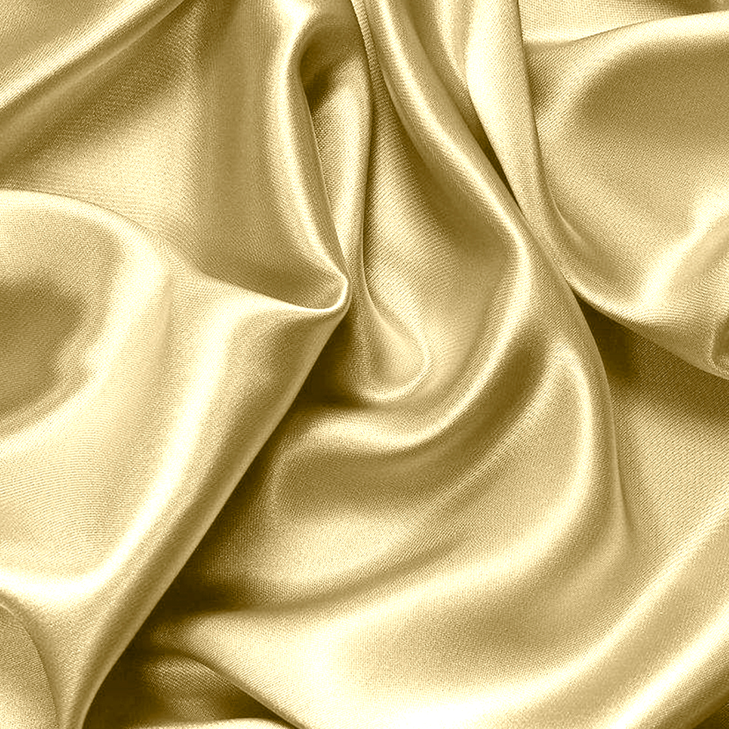 DreamZ Silk Satin Quilt Duvet Cover Set in King Size in Ivory Colour