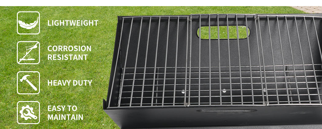 Charcoal BBQ Grill Portable Hibachi Barbecue Outdoor Foldable Camping Picnic - Picture 27 of 69