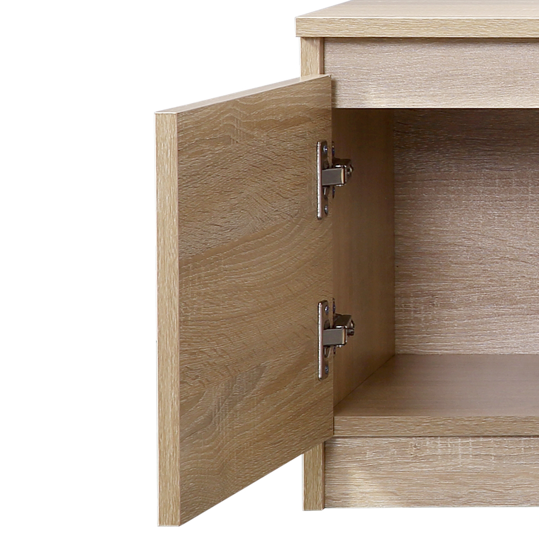 Levede TV Cabinet Entertainment Stand LED Lowline Shelf Storage Unit Furniture