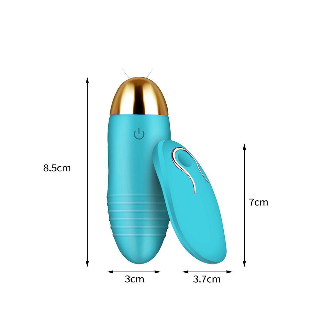 Urway Vibrator USB Love Egg Sex Adult Toy Wireless Remote Control Bullet Blue