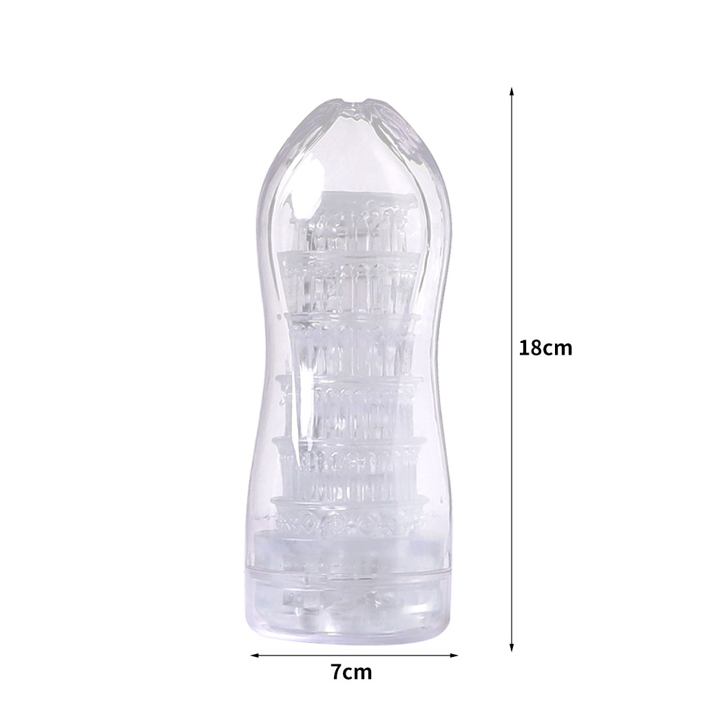 Urway Masturbator Masturbation Cup Transparent Pocket Vacuum Vagina Male Sex Toy