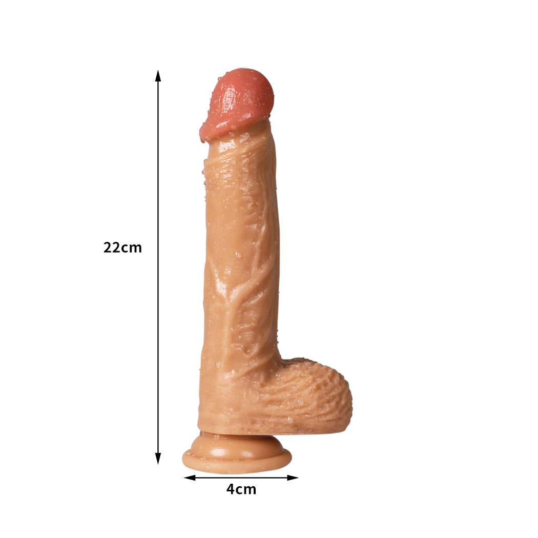 Urway L Dildo Dong Penis Cock Bending Realistic Suction Cup Adult Women Sex Toys