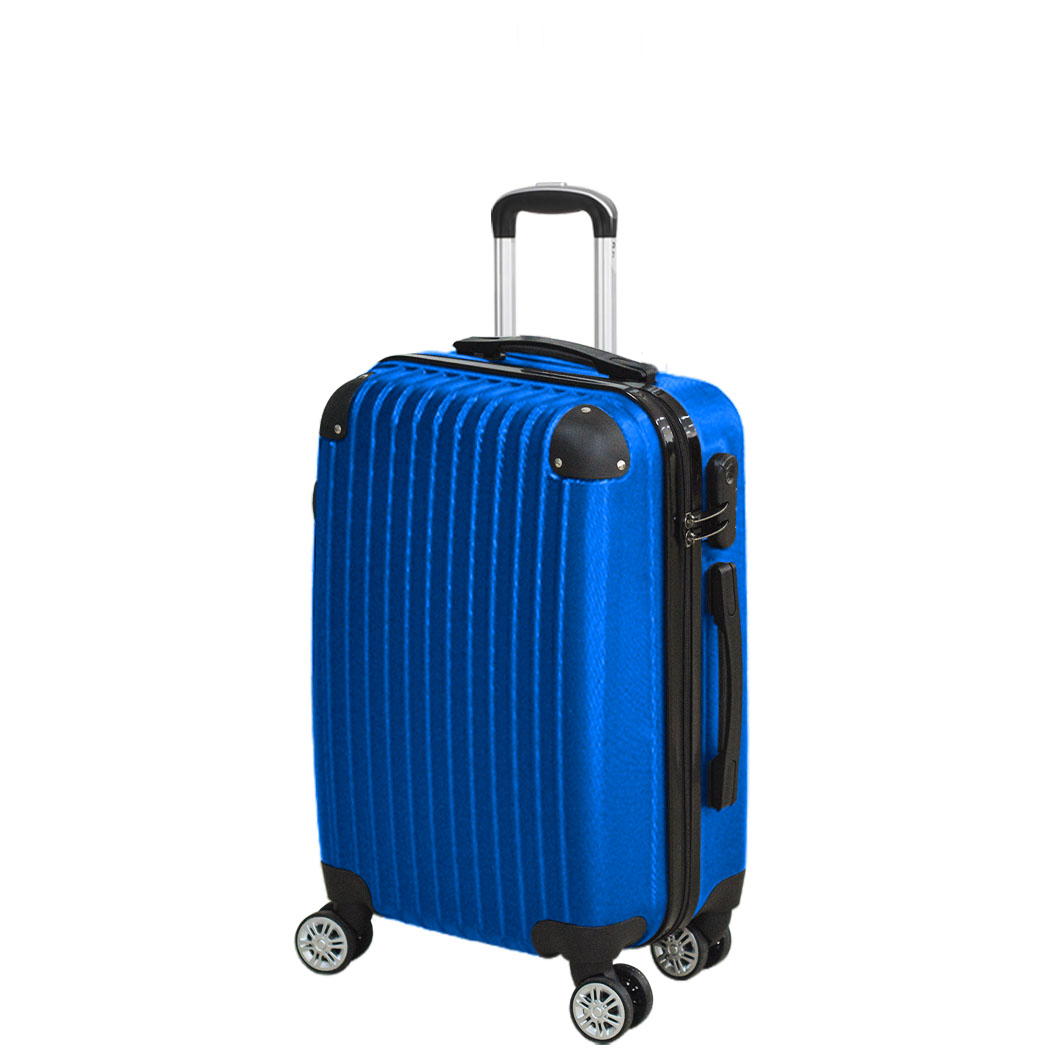 TopSellers-28 Inch Travel Luggage Suitcase - Lightweight & Durable Blue