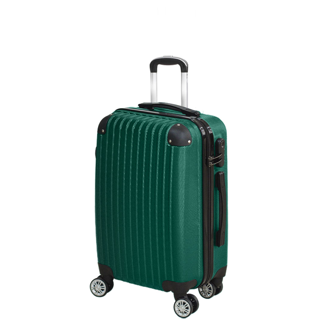 TopSellers-28 Inch Travel Suitcase - Lightweight Green Anti-Theft Wheels