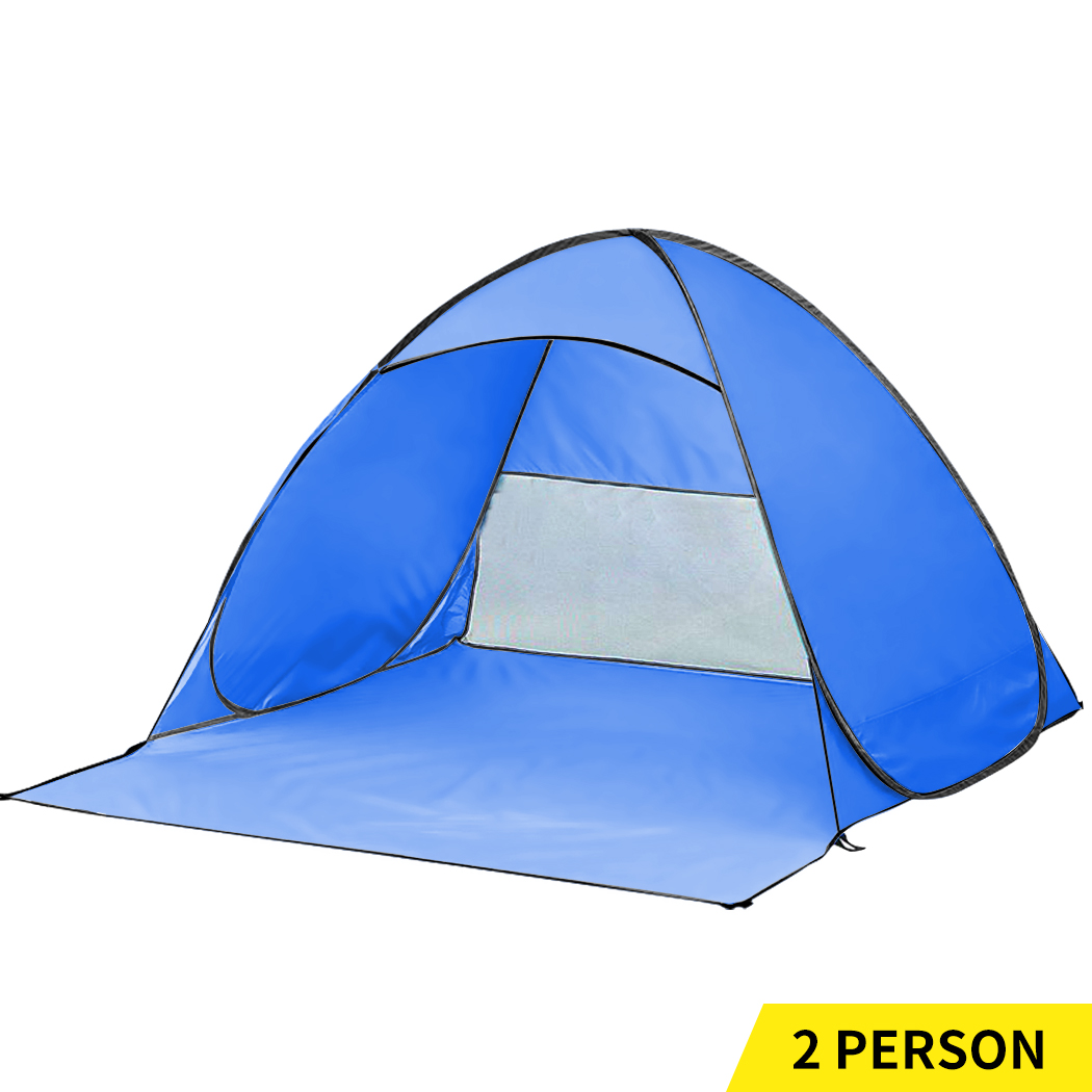 TopSellers-Pop Up Beach Tent - Portable UV Resistant 2 Person Camping