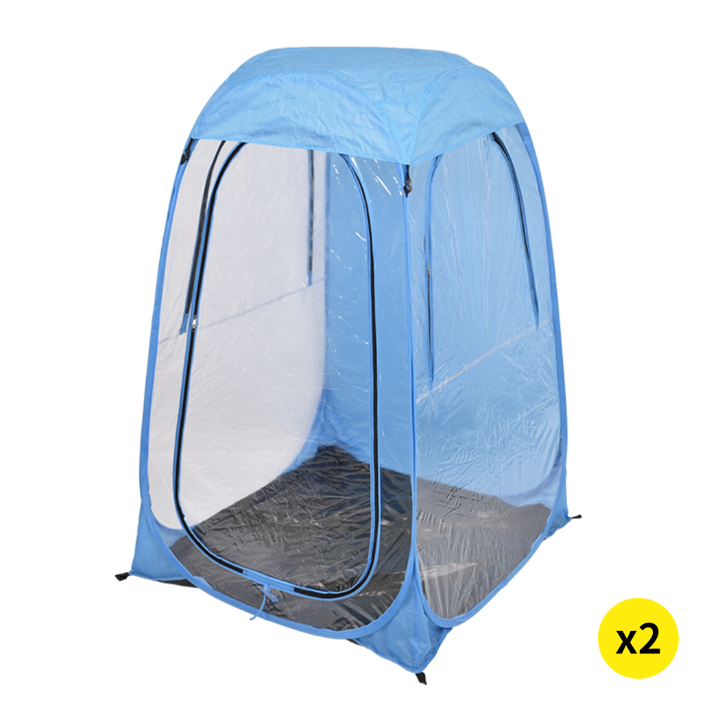 TopSellers-Pop Up Tent Camping Blue - Lightweight  Weather Resistant 106cm