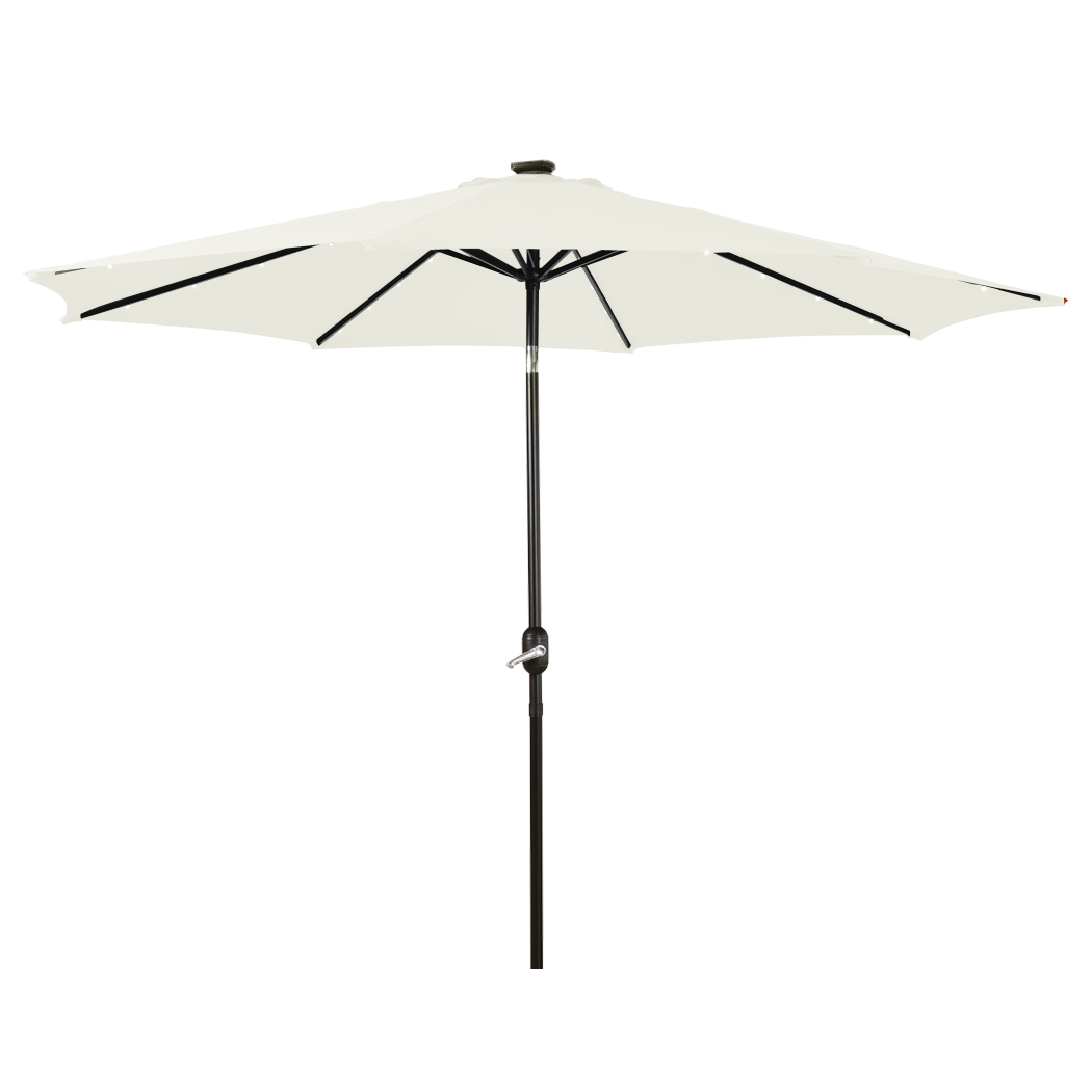 TopSellers-Patio Umbrella Beige - 9FT UV Blocking Durable Outdoor Shade