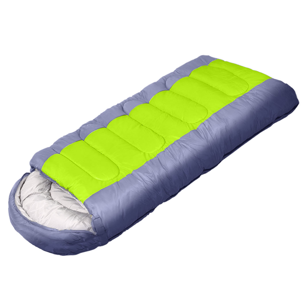 TopSellers-Sleeping Bag - Grey 220x85cm Outdoor Camping Insulation