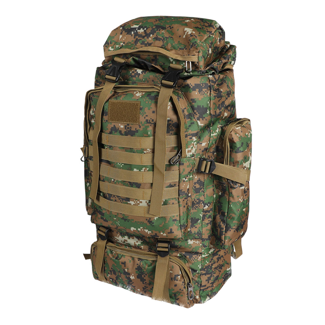 TopSellers-Military Tactical Backpack - 80L Waterproof Army Green Gear