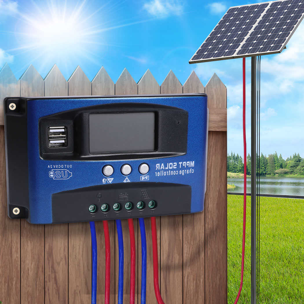 40A Solar Charge Controller 12V 24V Regulator Auto Dual USB Mppt Battery