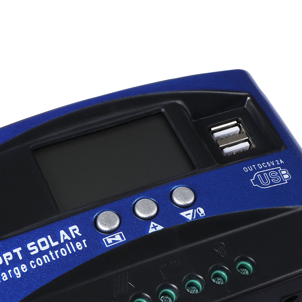40A Solar Charge Controller 12V 24V Regulator Auto Dual USB Mppt Battery