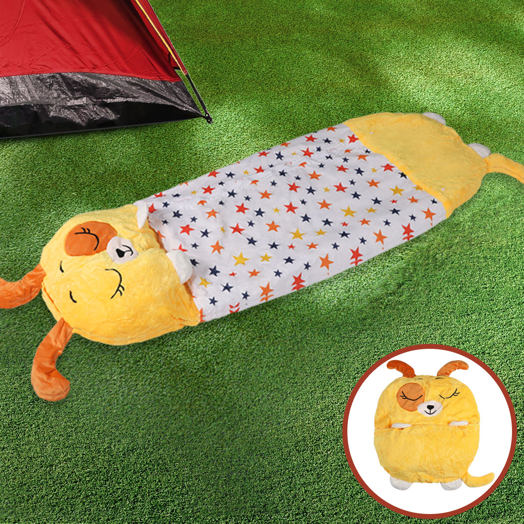 Mountview Sleeping Bag Child Pillow Kids Bags Happy Nappers Gift Toy Dog 135cm S