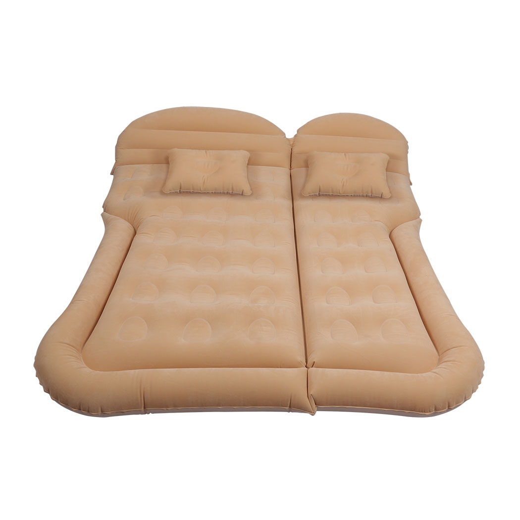 TopSellers-Inflatable Car Back Seat Mattress - Beige 175x130cm Comfort