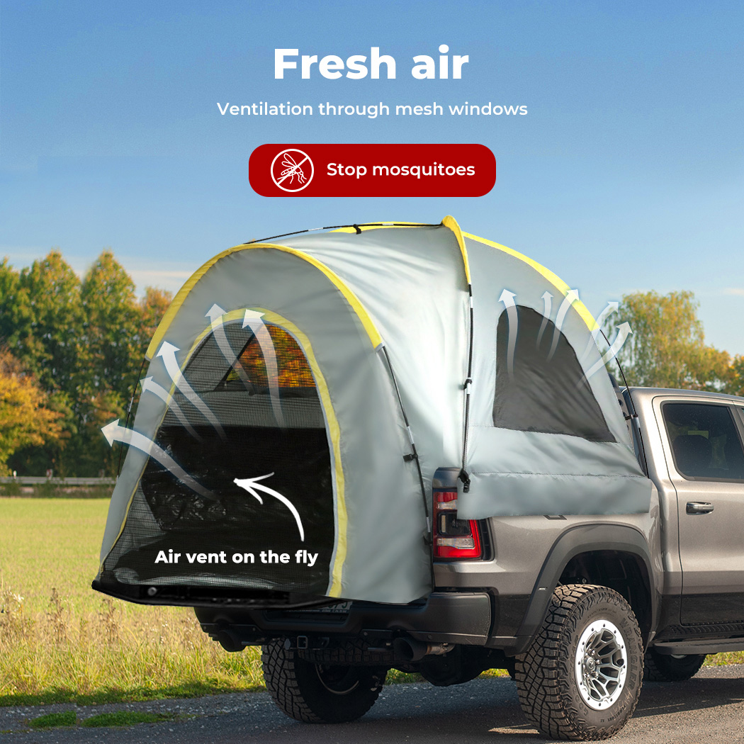 Waterproof Camping Tents SUV Car Rear Tent 4 Person Truck Bed Outdoor Docking - Picture 16 of 48