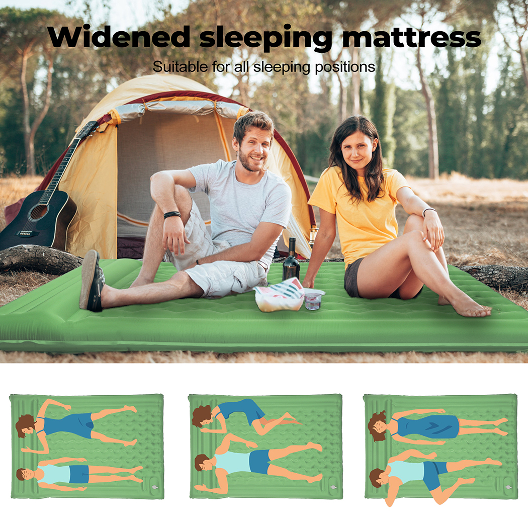 Mountview Self Inflating Mattress Sleeping Pad Camping Air Bed Mat Pillow Bag - Picture 20 of 36