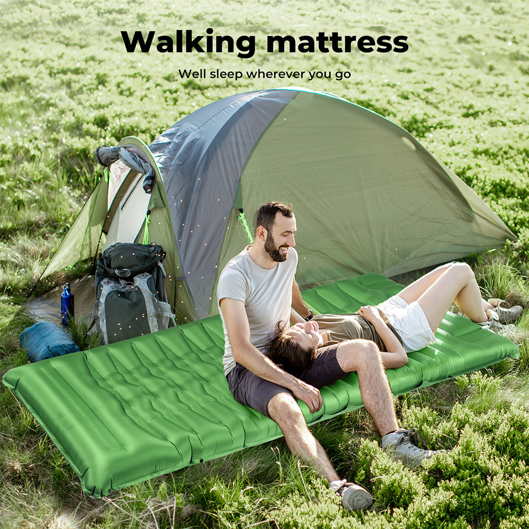 Mountview Self Inflating Mattress Sleeping Pad Camping Air Bed Mat Pillow Bag - Picture 26 of 36