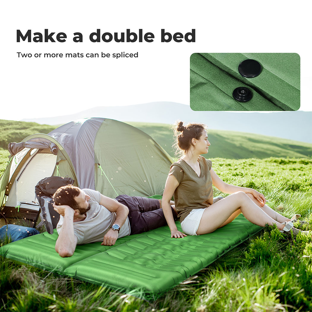 Mountview Self Inflating Mattress Sleeping Pad Camping Air Bed Mat Pillow Bag - Picture 29 of 36