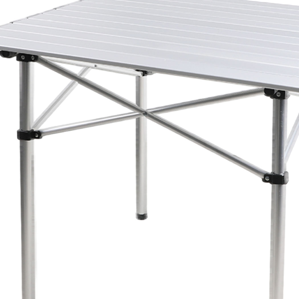 Levede Roll Up Camping Table Folding Portable Aluminium Outdoor BBQ Desk Picnic
