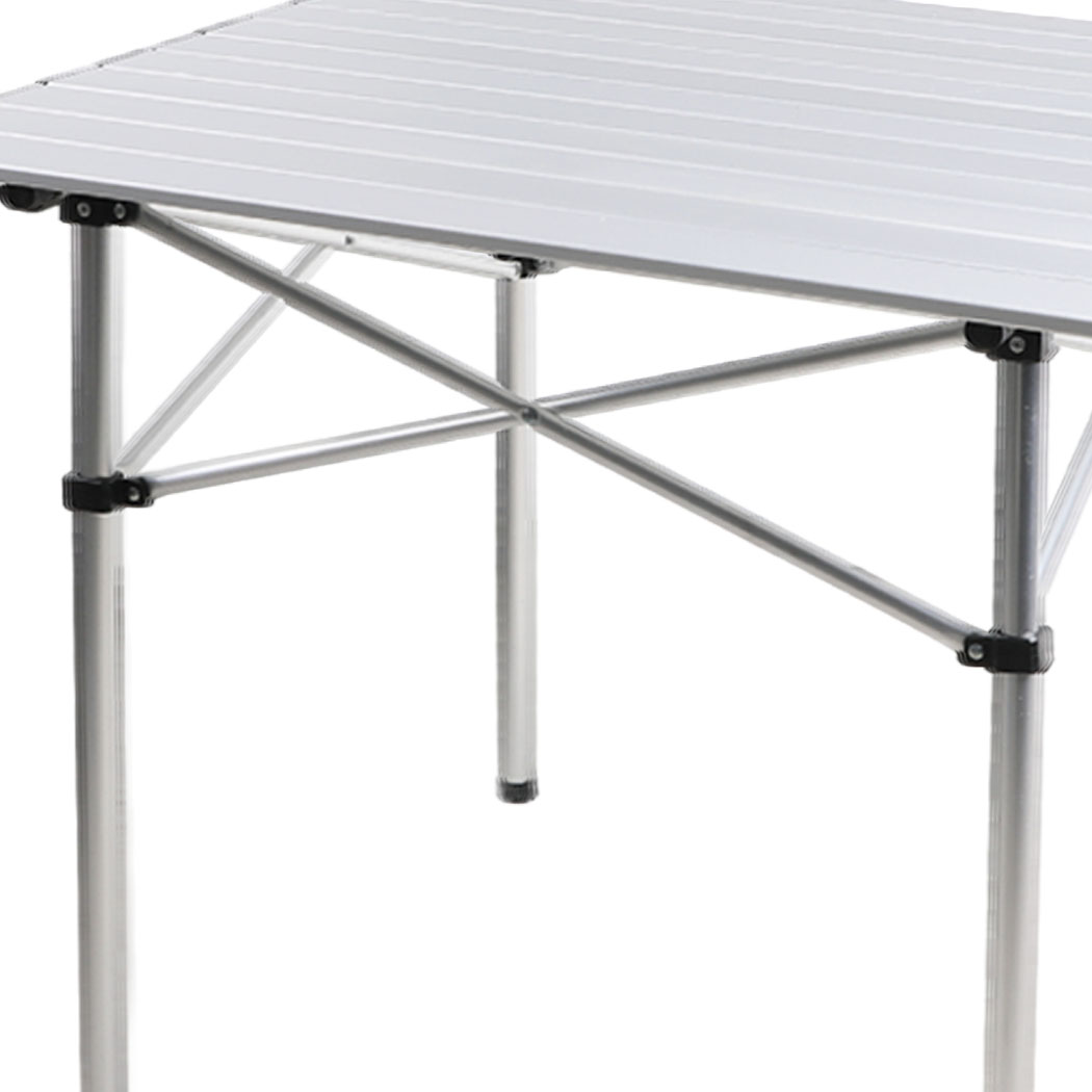 Levede Roll Up Camping Table  Folding Portable Aluminium Outdoor BBQ Desk Picnic