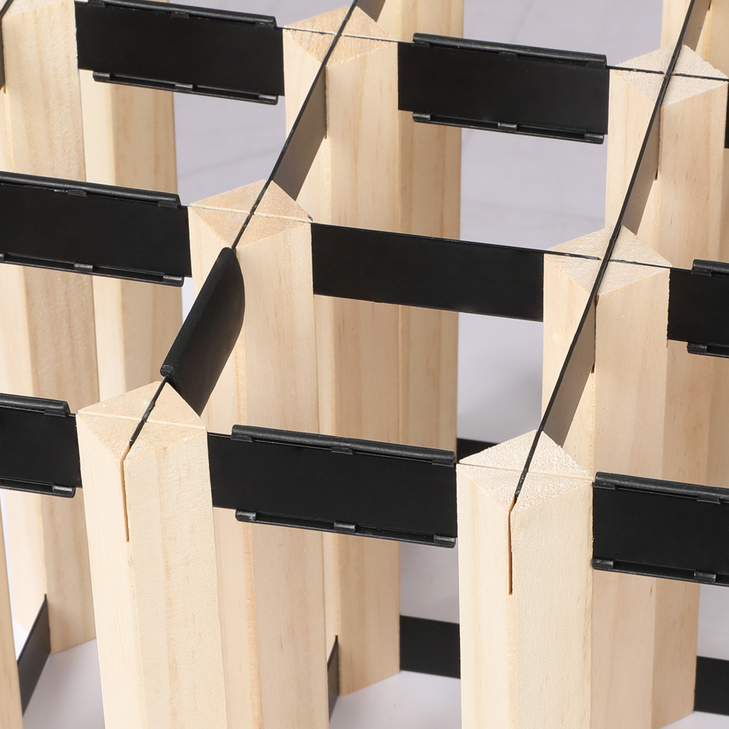 Levede Timber Wine Storage Rack  Wooden Cellar Organiser 12 Bottle Display Stand
