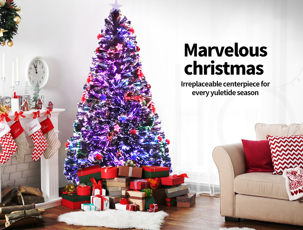 Santaco Christmas Tree 1.5M 1.8M 2.1M LED Light Slim Fibre Optic Storage Bag - Picture 121 of 235