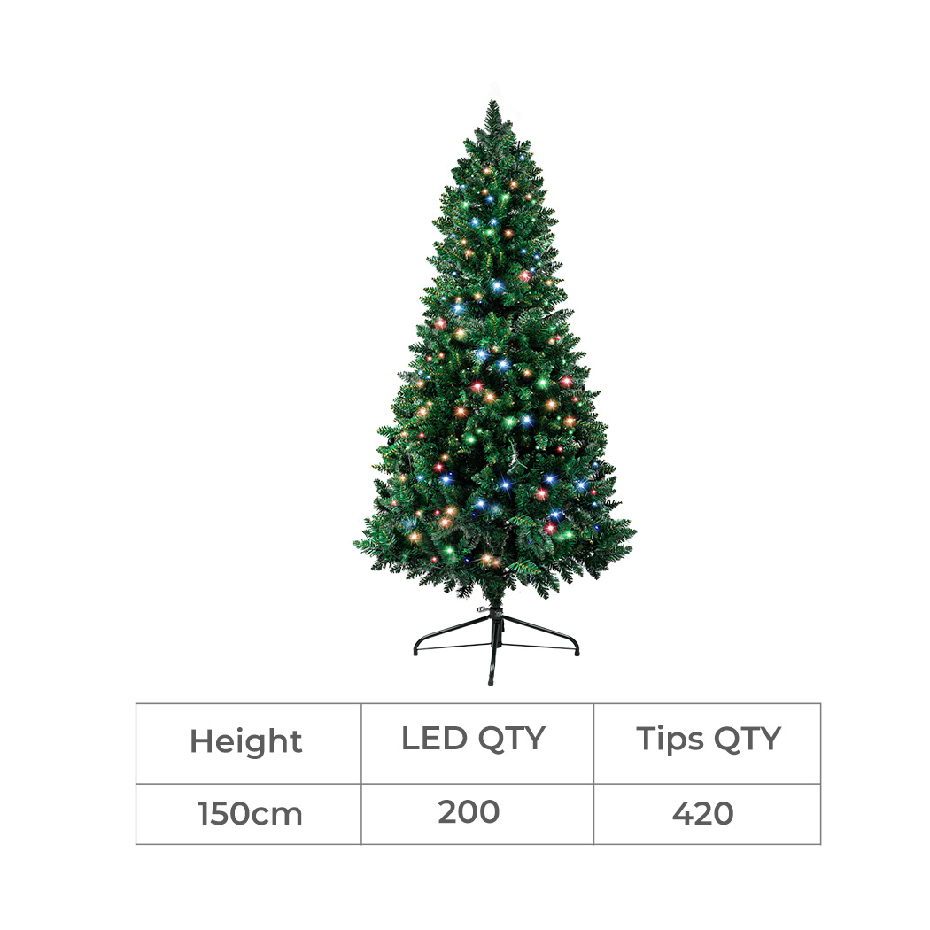 Santaco Christmas Tree 1.5M 1.8M 2.1M LED Light Slim Fibre Optic Storage Bag - Picture 42 of 235