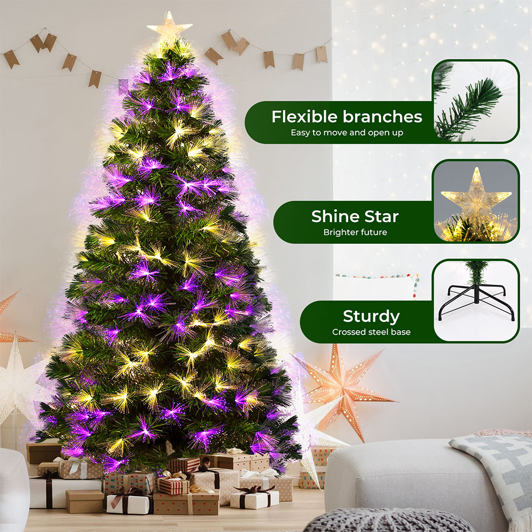 Santaco Christmas Tree 1.5M 1.8M 2.1M LED Light Slim Fibre Optic Storage Bag - Picture 60 of 235