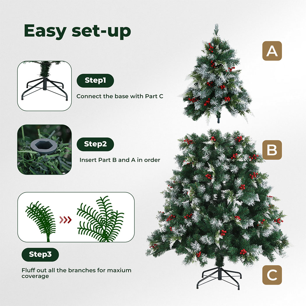 Santaco Christmas Tree 1.5M 1.8M 2.1M LED Light Slim Fibre Optic Storage Bag - Picture 171 of 235