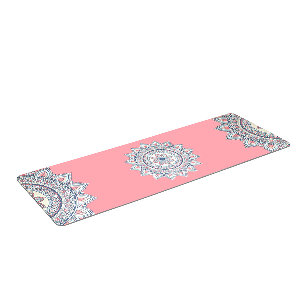 TopSellers-Foldable Yoga Mat Non-Slip Pink - Lightweight 185x68cm Travel