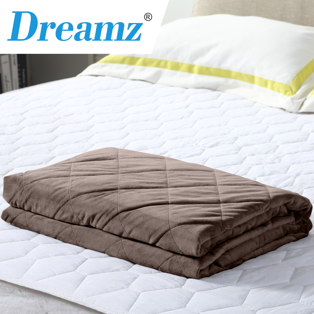 DreamZ 5KG Anti Anxiety Weighted Blanket Gravity Blankets Mink Colour