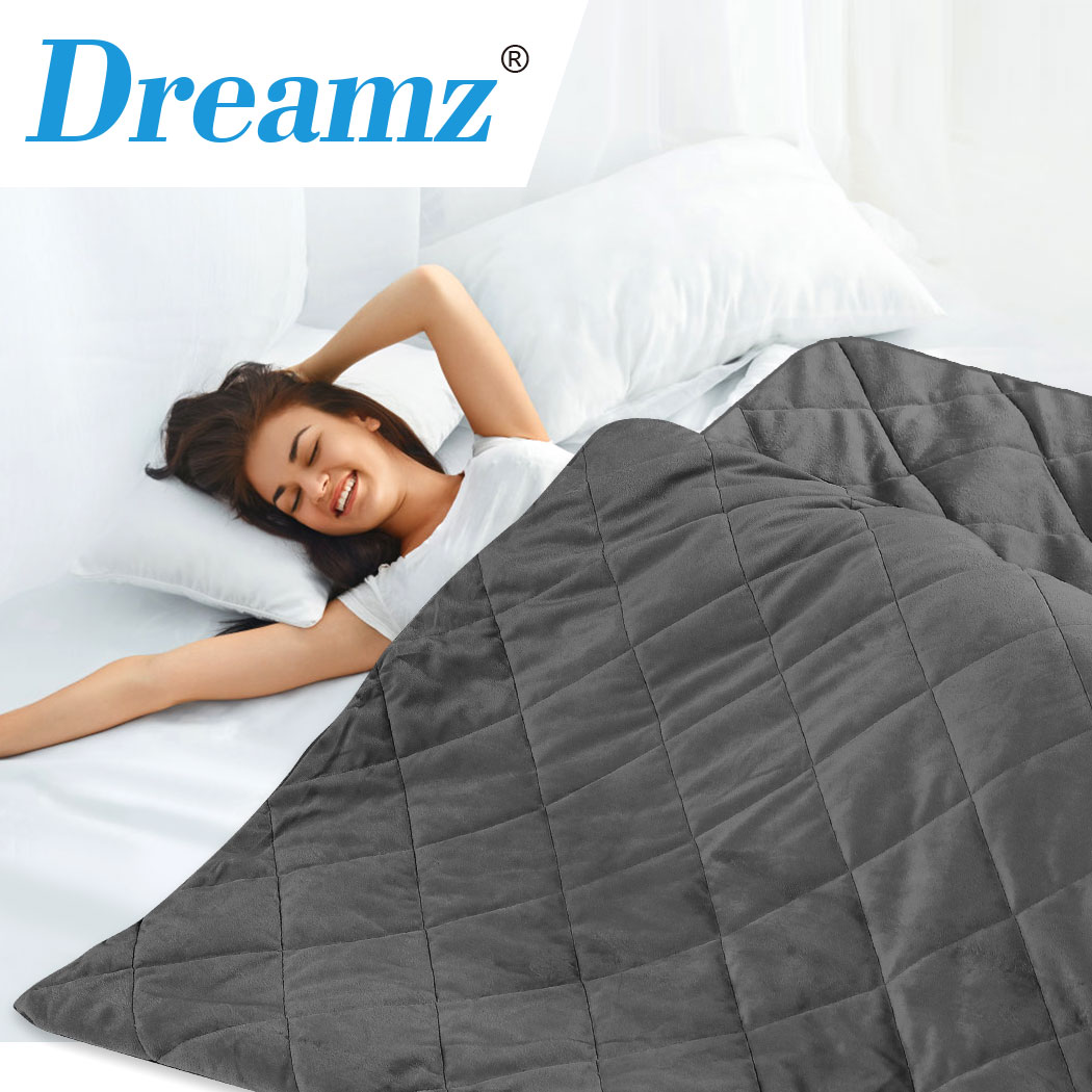 DreamZ Weighted Blanket Cover Quilt Duvet Doona Cover Kid Single Double Kid Grey