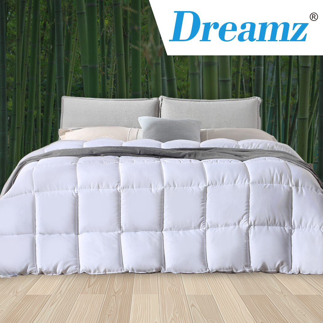 DreamZ 200GSM All Season Bamboo Winter Summer Quilt Duvet Doona Soft Singe Size