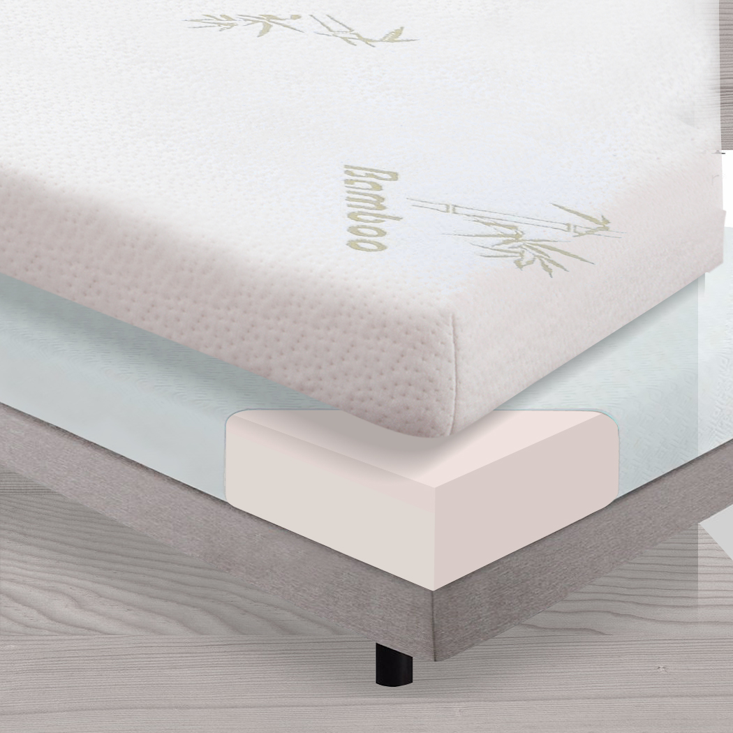 DreamZ Memory Foam Mattress Topper Bamboo Cover Washable 8CM Underlay Mat King