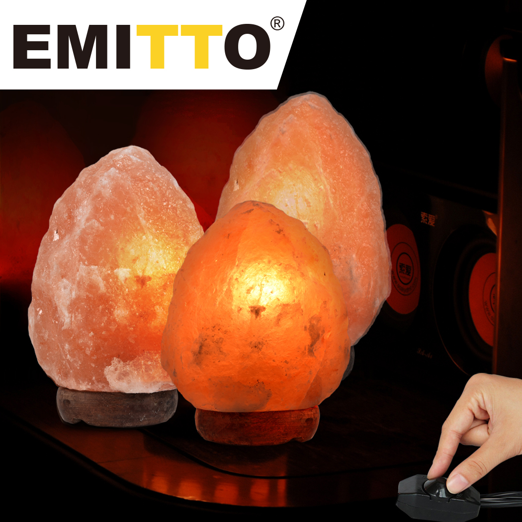 5-7 kg Himalayan Salt Lamp Rock Crystal Natural Light Dimmer Switch Cord Globes