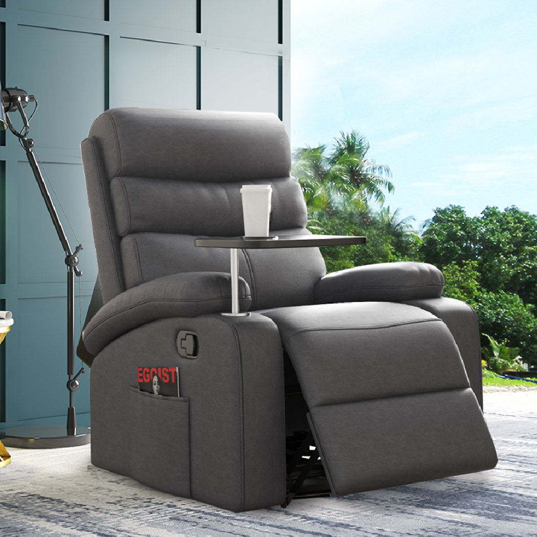 Levede Massage Chair Recliner Chairs Heated Lounge Sofa Armchair 360 Swivel