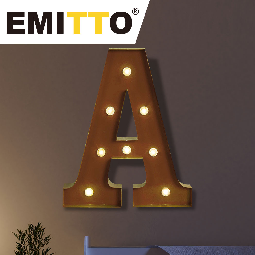 LED Metal Letter Lights Free Standing Hanging Marquee Event Party D?cor Letter A