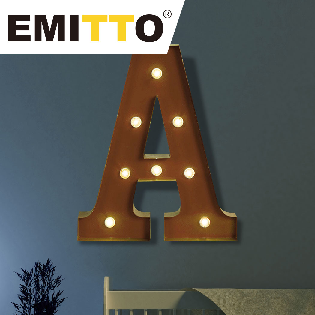 LED Metal Letter Lights Free Standing Hanging Marquee Event Party D?cor Letter A