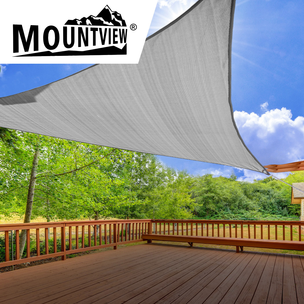 Mountview Sun Shade Sail Cloth Canopy Outdoor Awning Triangle Charcoal 5x5x5